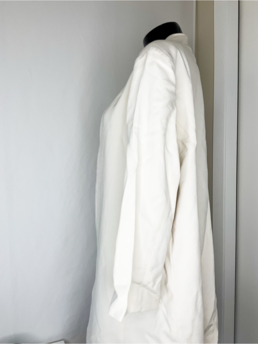Eileen Fisher Cream Open-Front Jacket - Picture 11 of 12